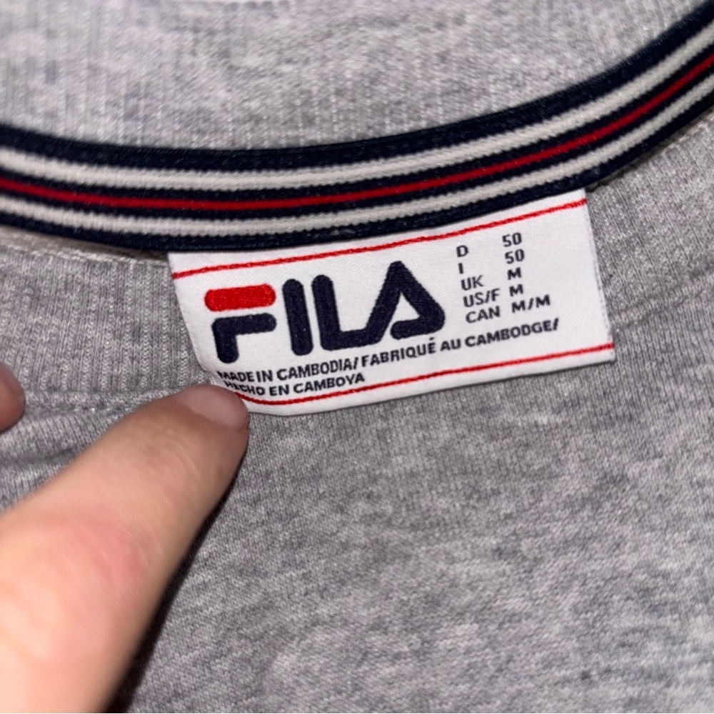 Fila Gray Sweatshirt with Logo and Matching Joggers - Picture 3 of 7